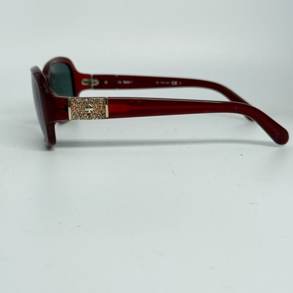 Kate Spade Cheyenne/P/S Dark Red Rectangular Sunglasses Frames 55-15 130 H19342 - Picture 2 of 7